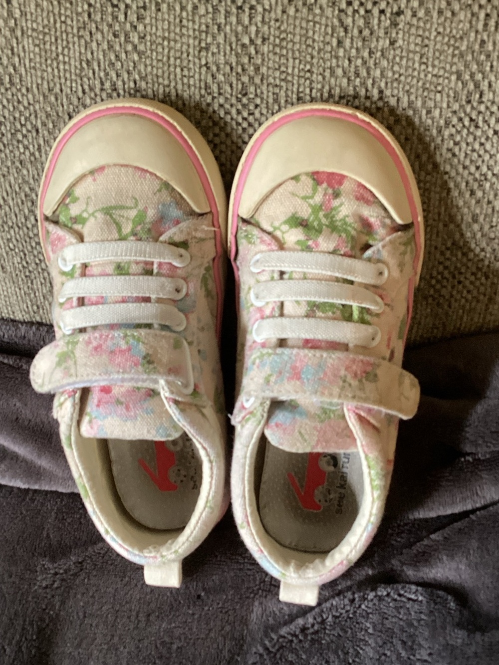 Girls See Kai Run sneakers with Velcro closure size 12.